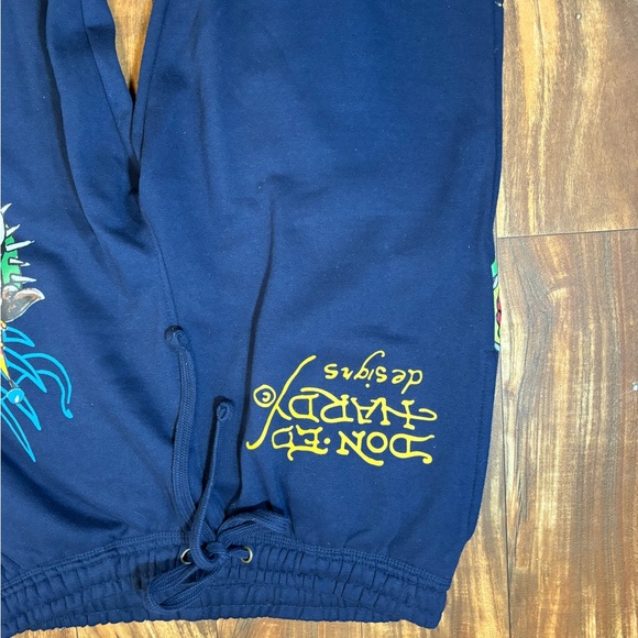 Ed Hardy Kids Dark Blue Graphic Sweatpants - Picture 9 of 12